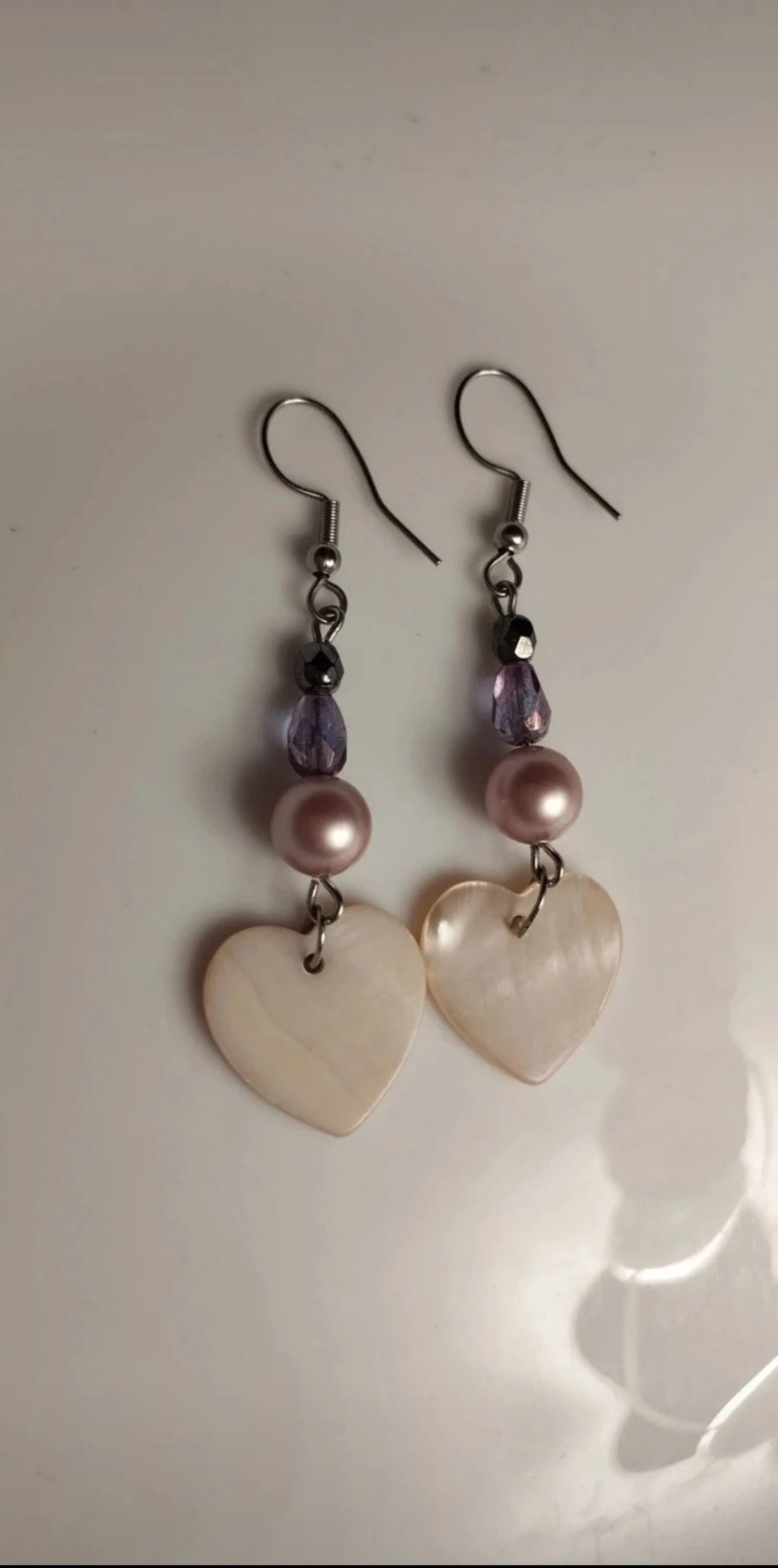 🩷💖💓Beautiful and Elegant Mother-of-Pearl, River Pearl and Swarovski Crystal Earrings💓💖🩷 – photo 2